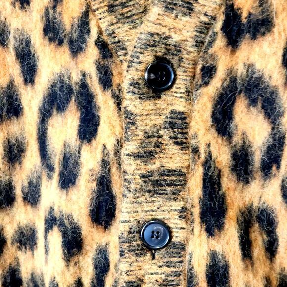 Palm Angels Animalier Brushed Cardigan 'Brown/Black' Size L - Picture 11 of 16